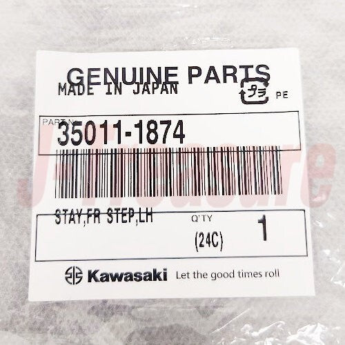 KAWASAKI ZX600 NINJA ZX-6R 1998-2002 Genuine Front Step Stay LH 35011-1874 OEM