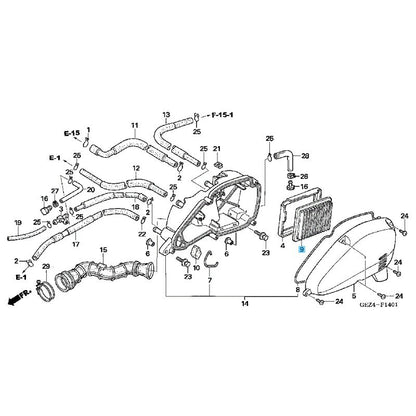 HONDA RUCKUS NPS50 03-09 11-23 Genuine Air Cleaner Element 17213-GET-000 OEM