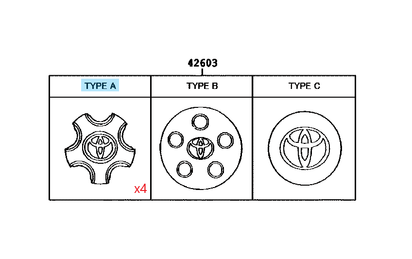 TOYOTA CELSIOR UCF30 UCF31 01-06 Genuine Wheel Center Hub Cap 42603-50160 x4 OEM
