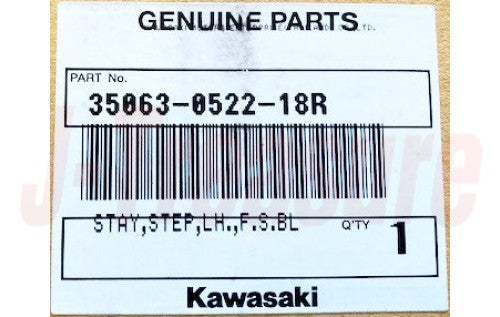 KAWASAKI NINJA 650R EX650C '10-11 Genuine Step Stay F.S.Black RH & LH Set OEM