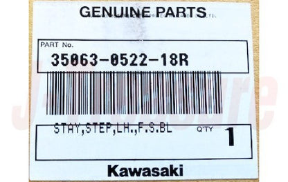 KAWASAKI NINJA 650R EX650C '10-11 Genuine Step Stay F.S.Black RH & LH Set OEM