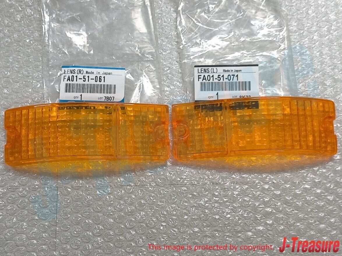 MAZDA RX-7 SA22C 81-85 Genuine Front Comb Turn Signal Lens Right & Left set OEM