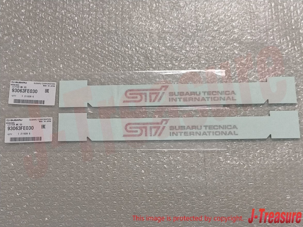 SUBARU IMPREZA WRX STI 05-07 Genuin Front Door Letter Mark 93063FE030 x2 Set OEM