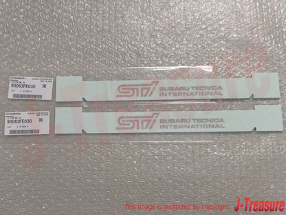 SUBARU IMPREZA WRX STI 05-07 Genuin Front Door Letter Mark 93063FE030 x2 Set OEM