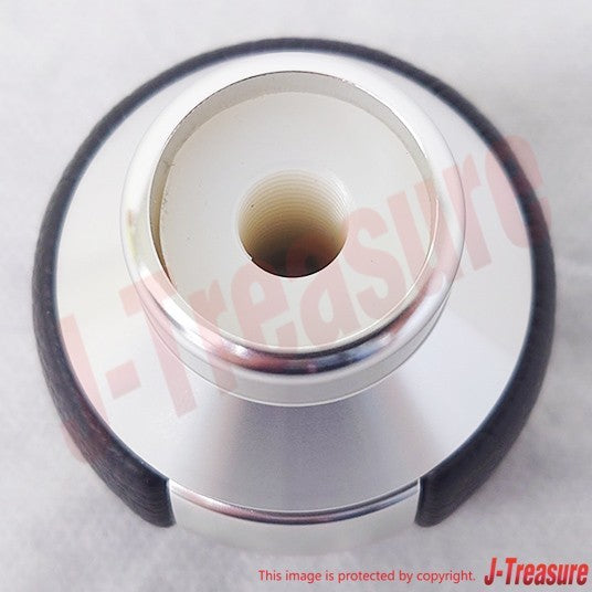 MITSUBISHI LANCER EVO 10 08-15 Genuine Shift Knob "Leather & Aluminum" MZ525633