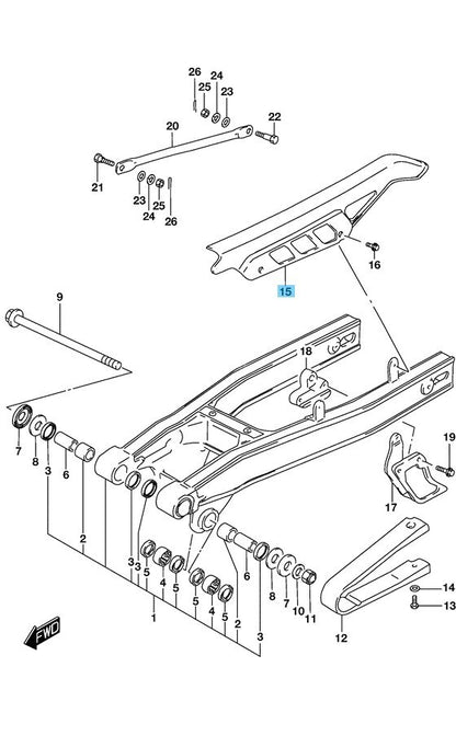SUZUKI DR200SE 1996-2009 2013 Genuine Chain Case 61311-01A03 OEM