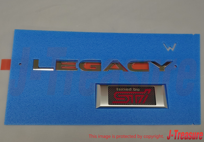 SUBARU LEGACY BP5 2005 Genuine Rear Gate Emblem "LEGASY tuned by STI" 93073AG390