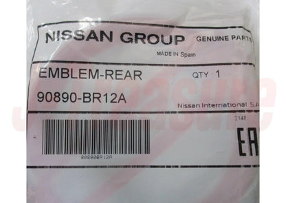 NISSAN QASHQAI J10E Genuine Rear Gate Emblem "NISSAN" 90890-BR12A OEM