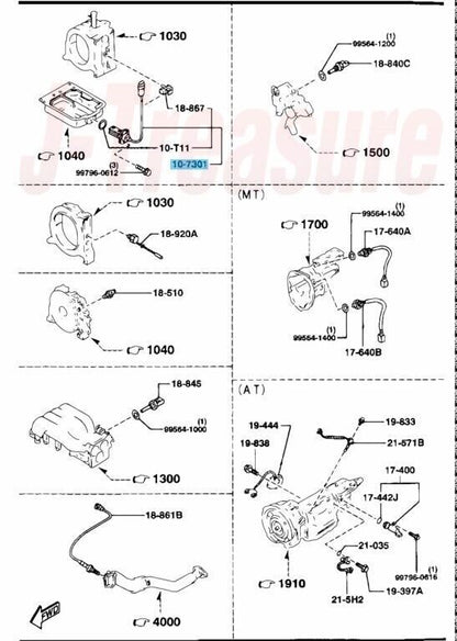 MAZDA RX-7 FD3S 1993-1995 Genuine Oil Pressure Sending Unit N3A1-10-470A OEM