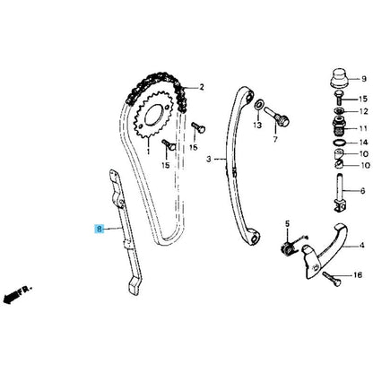 HONDA XR200R 1981-1983 1986-2002 Genuine Cam Chain Guide 14550-427-000 OEM