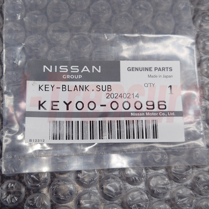 NISSAN 300ZX Z32 1990-1996 Genuine Blank Sub Key Uncut KEY00-00096 OEM