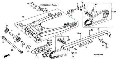 HONDA REBEL CMX250C 85-87 96-97 99-09 12-14 Genuine Chain Adjuster x2 Set OEM