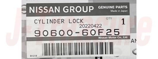 NISSAN 180SX S13 89-98 Genuine Back Door Lock Cylinder Key Set 90600-60F25 OEM