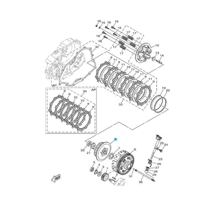 YAMAHA XT250 2008-2024 Genuine Clutch Boss 4GY-16371-01 OEM
