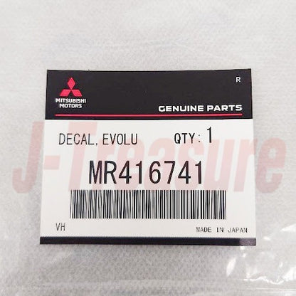 MITSUBISHI EVO5 CP9A Genuine "EVOLUTION V" Side Door Decal Silver Yellow Set OEM