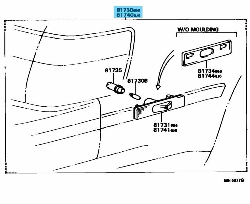 TOYOTA SUPRA SOARER GZ20 GA70 Genuine Side Turn Signal Lamp Assy RH LH Set OEM