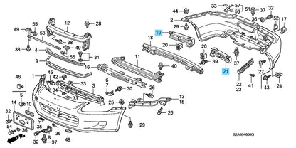 HONDA S2000 AP2 '05-09 Genuine Rear Bumper Absorber RH & LH Set For US Model