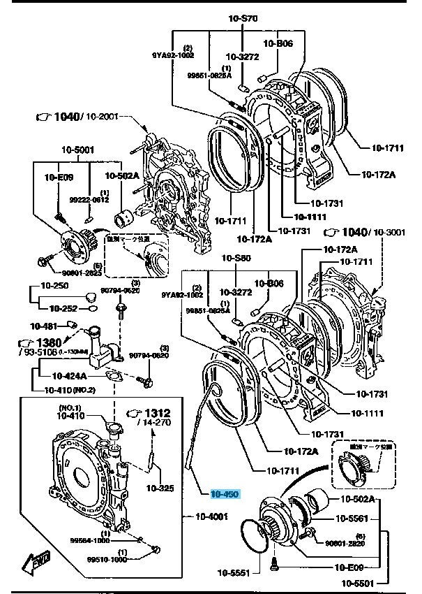 MAZDA RX-7 FD3S 1993-1995 Genuine Oil Level Gauge N3A1-10-450B OEM