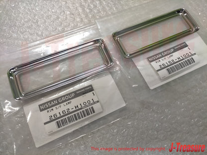 DATSUN 1200 NISSAN B110 B120 SUNNY UTE Genuine Side Flasher Chrome Rims OEM Part