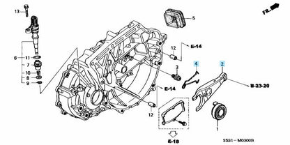 HONDA CIVIC 02-24 CR-V 02-06 RSX 02-06 Genuine Clutch Release Fork & Spring OEM