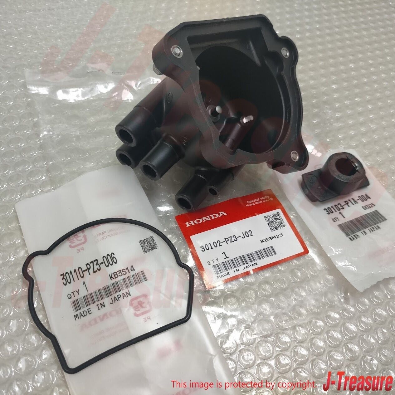 HONDA ACTY TRUCK HA1 HA2 HA3 HA4 Genuine Distributor Cap & Rotor & Packing OEM