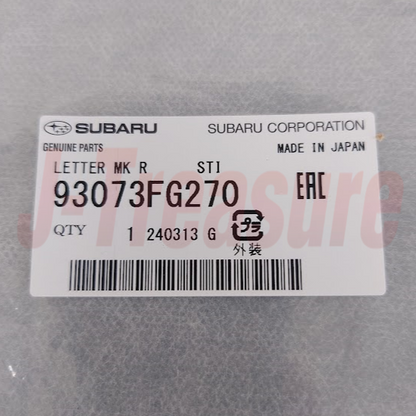 SUBARU IMPREZA WRX STI GRB GRF 09-14 Genuine Rear Letter Mark Emblem "STI" OEM