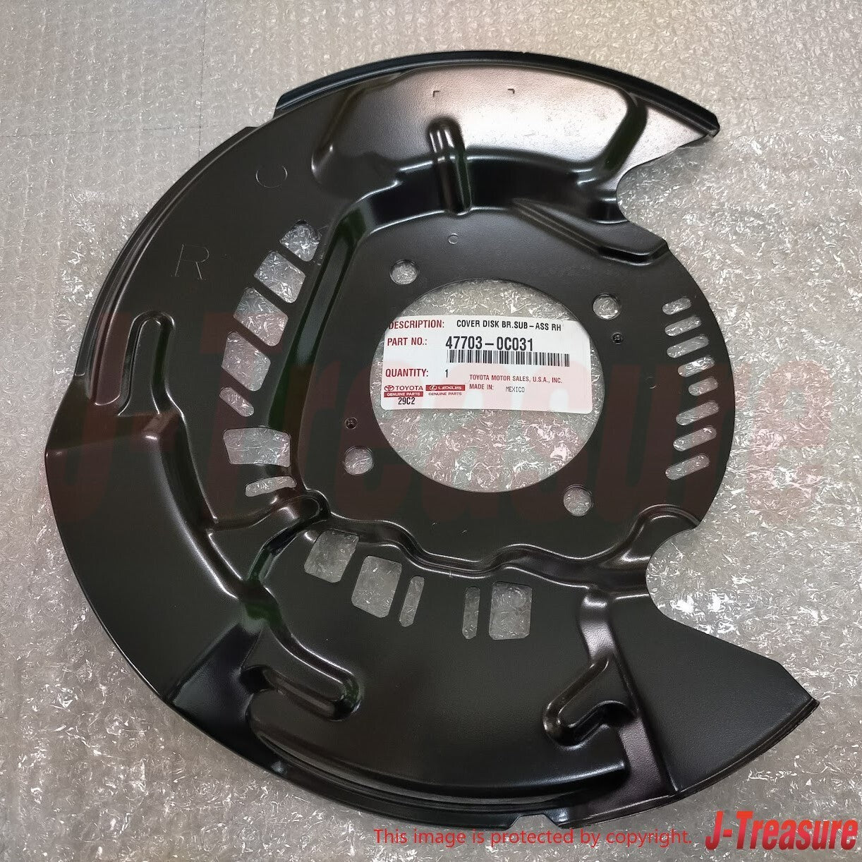 TOYOTA SEQUOIA 08-22 TUNDRA 07-21 Genuine Cover Disc Brake Dust Front Set OEM