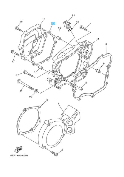 YAMAHA YZ85 2006-2020 Genuine Clutch Plate Kit 5PA-W001G-00-00 OEM