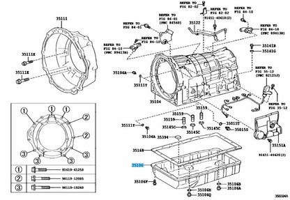 TOYOTA LEXUS GS IS RC Genuine Automatic Transmission Oil Pan 35106-30260 OEM