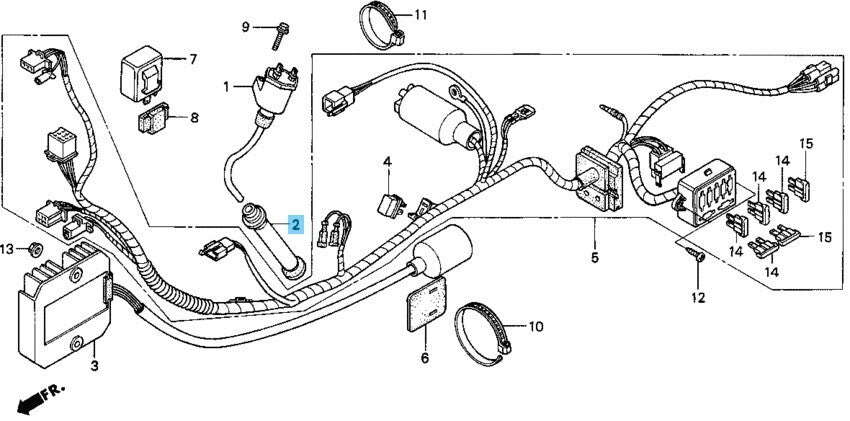 HONDA XR650L 93-96 2009 12-24 Genuine Noise Suppressor Cap Assy 30700-MK4-613