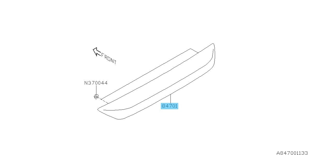 SUBARU FORESTER SJ5 14-21 Genuine Tail-gate High Mount Lamp Assy 84751SG000 OEM