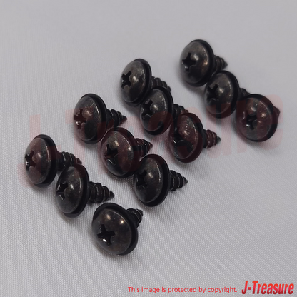 HONDA ACURA Genuine Door Sash Garnish Tapping Screw 90142-S04-000 Set of 12 OEM