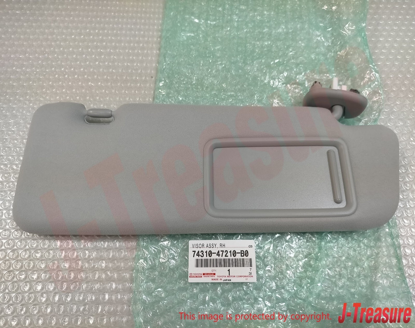 TOYOTA PRIUS ZVW3#L 2010-2015 Genuine Front Visor Assy RH 74310-47210-B0 OEM