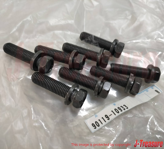TOYOTA SEQUOIA UCK## 02-03 Genuine Front L/Ball Joint Bolt 90119-10933 x8 Set