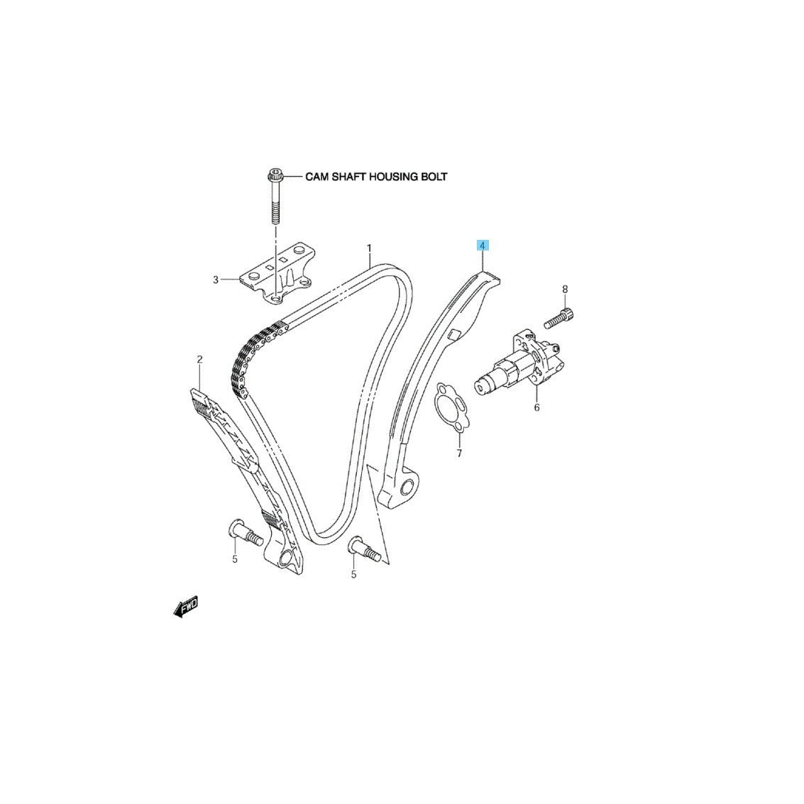 SUZUKI GSX-R600 '08-09 '11-19 '21-23 Genuine Cam Chain Tensioner 12811-02H01 OEM