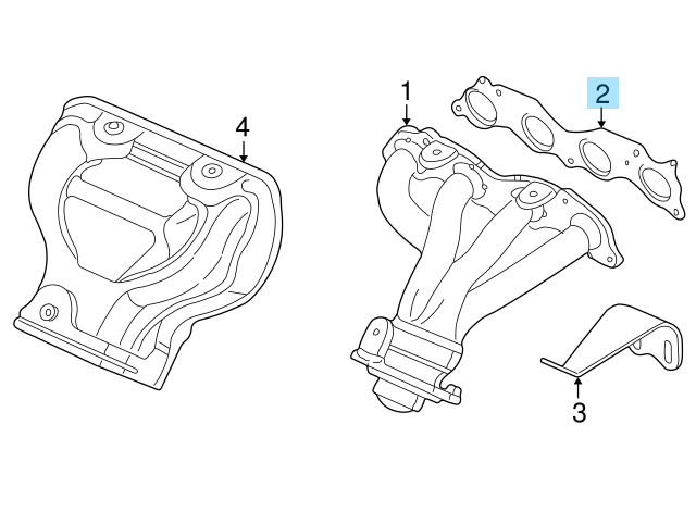 HONDA ACURA Genuine K20 K20A K20Z K24 Exhaust Manifold Gasket 18115-PNB-003 OEM
