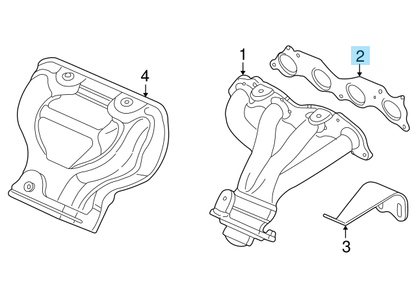 HONDA ACURA Genuine K20 K20A K20Z K24 Exhaust Manifold Gasket 18115-PNB-003 OEM