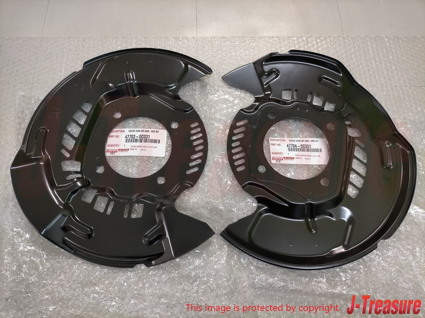 TOYOTA SEQUOIA 08-22 TUNDRA 07-21 Genuine Cover Disc Brake Dust Front Set OEM