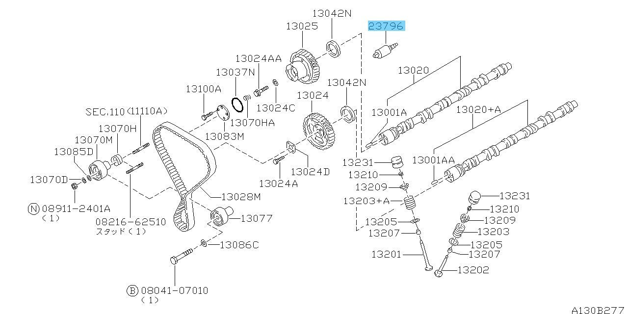 NISSAN SKYLINE ENR33 Genuine Valve Timing Control Solenoid Valve Assy OEM