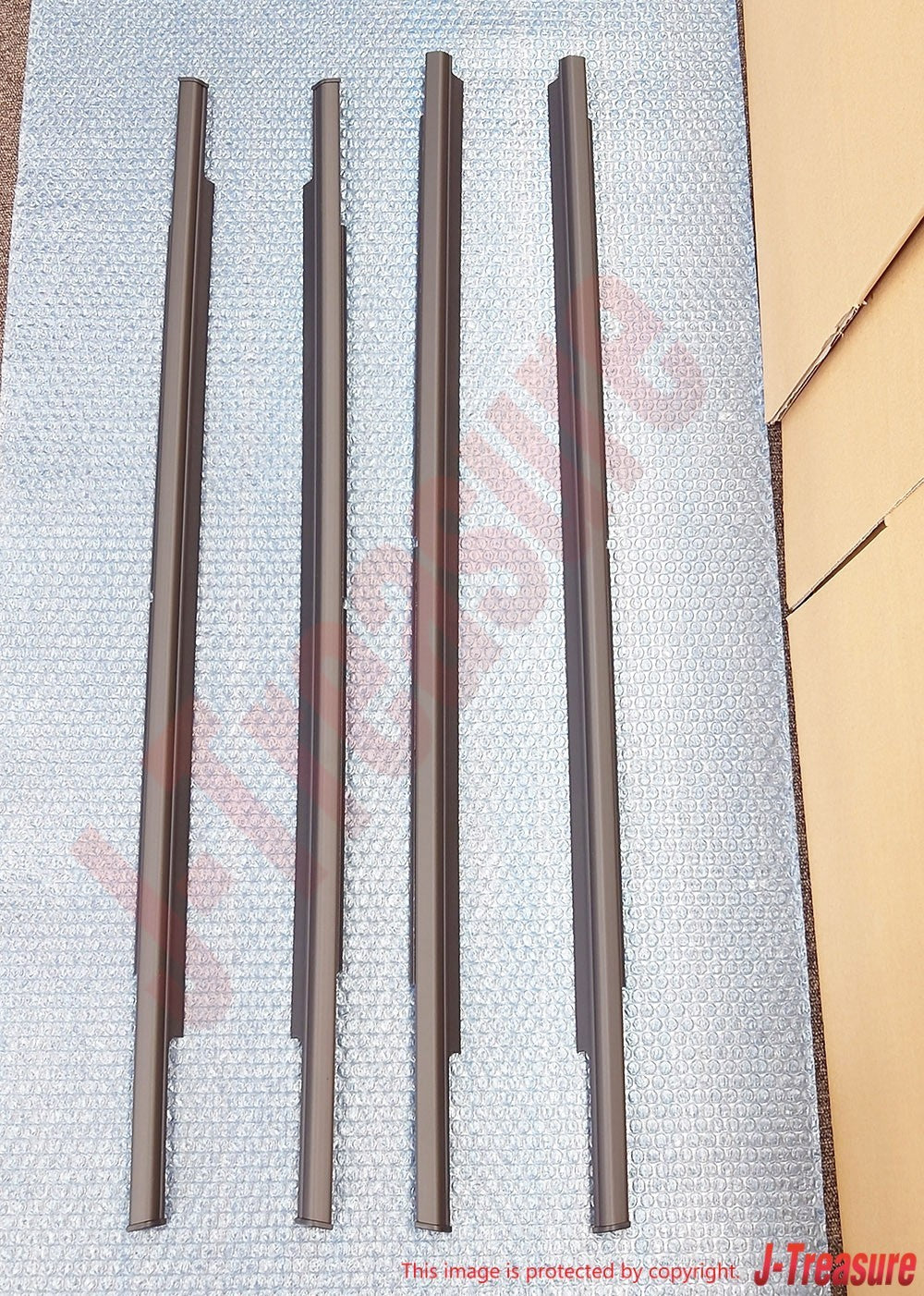 MITSUBISHI OUTLANDER CW#W 07-13 Genuine F/R Door Window Moulding RH & LH Set OEM