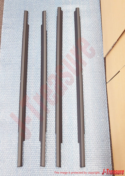 MITSUBISHI OUTLANDER CW#W 07-13 Genuine F/R Door Window Moulding RH & LH Set OEM