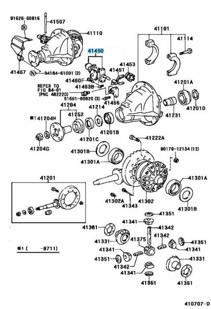 TOYOTA LAND CRUISER PRADO LEXUS LX450 Genuine Differential Lock Actuator OEM