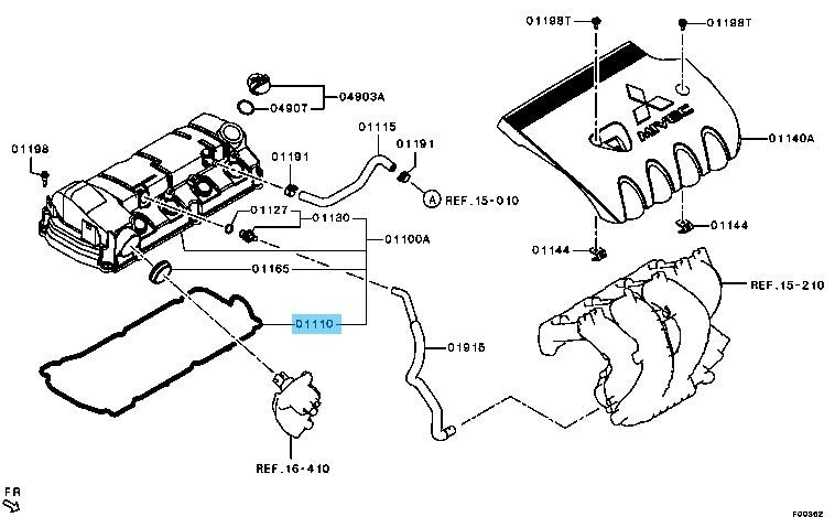 MITSUBISHI OUTLANDER GF#W 2014-2020 Genuine Valve Cover Gasket 1035A698 OEM