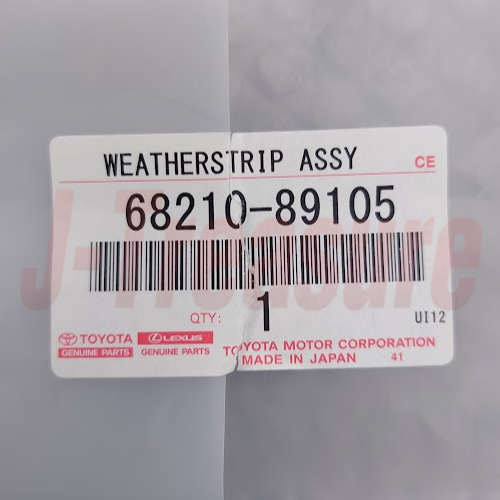 TOYOTA 4RUNNER RN80 89-95 Genuine F/Door Glass Outer Weatherstrip RH & LH Set