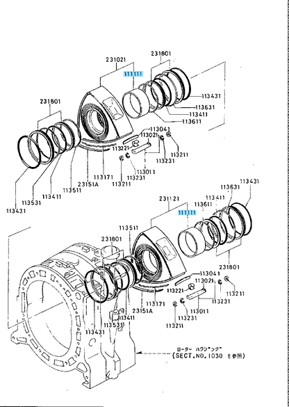 MAZDA SAVANNA RX-7 SA22C 84-85 FC3S 86-91 Genuine Rotor Bearing 1011-11-111 OEM