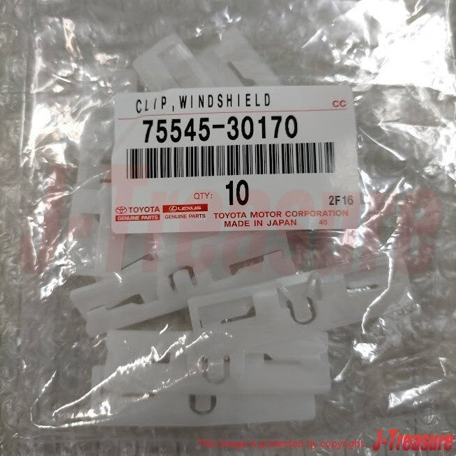 LEXUS IS250 IS350 2014-2015 Genuine Front Windshield Molding RH LH Clip Set OEM