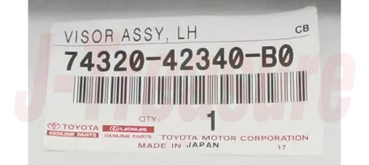 TOYOTA RAV4 ACA21 01-04 Genuine Front Visor Assy Left 74320-42340-B0 OEM LHD
