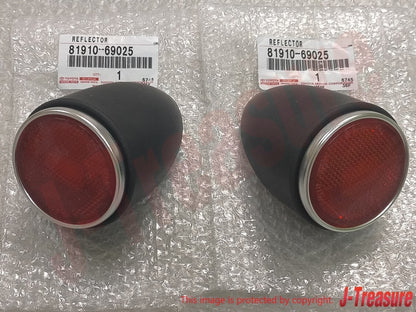 TOYOTA LAND CRUISER FJ40 BJ40 Genuine Rear Red Lens Body Reflector 2pcs Set OEM