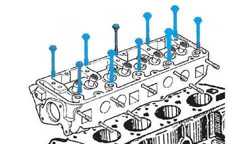 NISSAN DATSUN 1200 B310 A12/14/15 Genuine Cylinder Head Bolt & Oil passage bolt