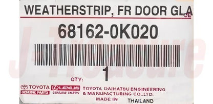 TOYOTA HILUX TGN15 Genuine Fr/Door Glass Weatherstrip Outer RH & LH Set OEM